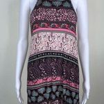Haptics Paisley High Neck Halter (No size) Pink Size 2X Photo 0
