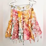 Zimmermann NWOT  Tempo Disc Embellishment Chiffon Mini Linen Skirt Size AU 2 Photo 6