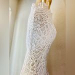 INC women’s dress size 2 white, layered dress with crochet on the top layer. White Photo 5