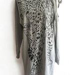 Soho  NEW YORK & COMPANY Gray Animal Print Sweater Dress Photo 0