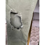 Free People  Distressed Skinny Jeans Olive Green Sz 27 Streetwear Indie Boho Arts Photo 3