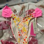 ONEONE Swimwear Vibrant Pink and Red Floral Bikini set Photo 2
