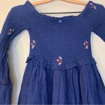 Free People Counting Daisies Bell Sleeve Smocked Top Mini Dress Size XS Photo 6