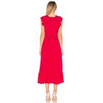 Majorelle  Revolve Red Mistwood Ruffle Trim Wrap‎ Maxi Midi Dress Size XL Photo 1