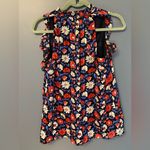 Kate Spade Daisy Satin Stripe Top sz XS 100% silk Photo 4