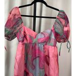 Amanda Uprichard Sicily Mini Dress Mystic Pink Blue Size Small Lightly Worn Photo 2