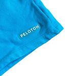 Peloton Women’s Size M Activewear Sweat Shorts Bright Turquoise Blue High Rise Photo 2