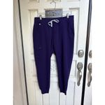 FIGS Scrub Set Purple Jam PO 5036 Scrub Top Jogger Bottoms Size XL/L Petite Photo 4