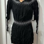 Go Coco Black Embroidered Romper in M NWT Size M Photo 0
