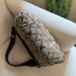 Coach  11411 Vintage Bleeker Black Jacquard Leather Flap Shoulder Bag Purse Y2K Photo 3