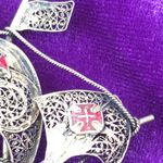 LADIES’ Antique Filigree Sailing Ship Dress Brooch Photo 5