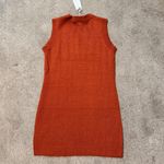 No Comment  Rust Orange Sweater Vest Mini Dress Size M Photo 3