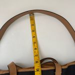 Coach  Hadley Shoulder Tote Dual Straps Striped Canvas Leather Travel Bag Photo 15