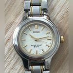 Seiko Ladies Watch Spiral Stainless Dial Gold-Tone Markers Two-Tone Bracelet Photo 0