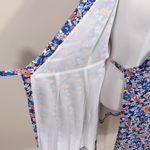 Sézane Sezane Anastasia Blue Poppy Floral Wrap Dress Lined Summer Mini Dress 34 US 2 XS Photo 4