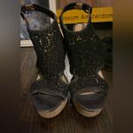 Lucky Brand  Black Wedge Sandals Photo 3