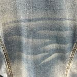 Vintage Flower Brooch & Mossimo Denim Jacket Size XXL Bohemian Fall Distressed Blue Photo 10