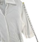 Naracamicie Blouse Shirt Womens S White Pinstripe Career Office Business Italy Photo 9
