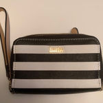 Kate Landry  Black and White‎ Striped Wristlet Photo 0