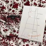 Brandy Melville  Rose Jada Floral Open Back Mini Dress Tunic Women's One Size Photo 3