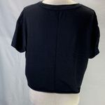 PINK - Victoria's Secret PINK Victoria’s Secret Black Cropped “No More Drama” Tee Size Medium Photo 4