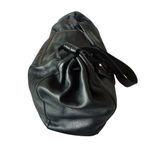 Sabrina Scala Leather Satchel Bag Black Photo 4