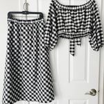 Anthropologie Maeve Gingham Skirt Set, size M Photo 6