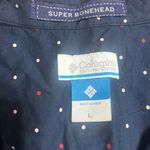 Columbia Women’s Large PFG navy & wht Polka Dot sports dress w/tie around belt Photo 8