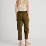 Quince  Olive Green European Linen Women's Pants Medium Photo 5