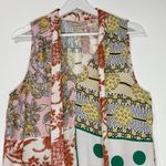 Moulinette Soeurs Anthropologie Venezia Floral Sleeveless Tie Front Blouse M Photo 3