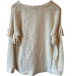 Maven West Revolve  Drop Shoulder Fringe Sweater in Cream Photo 3