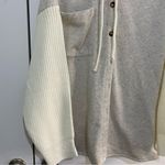 POL Cream and Gray Cardigan with Hooded Design Photo 4
