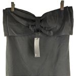 NWT J Lindeberg GINA Sanded Black Tencel Bow Strapless Mini Dress Size 38 Photo 2