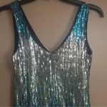 As You Wish As U Wish Blue Ombré Sequin Dress Size XS Photo 1
