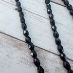 Vintage Necklace Black Extra Long Statement (Can Be Layered) Photo 3