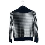 Jones New York  Sport Black And White Knit Cardigan Front Pocket Sweater S Photo 3