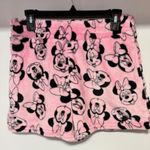 Disney Minnie Mouse Pink Black L Fleece Stretch Waist Band Pockets Pajama Soft Photo 1