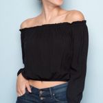 Brandy Melville Black Off The Shoulder Crop Photo 0