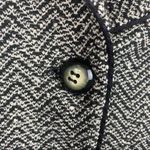 Castleberry Black & White Woven Knit Tweed Button Up Blazer Jacket 8 Photo 3