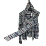 Gilly Hicks NEW Hollister Hoody Cardigan Sweater Xlongsleeves Pink Blue XS S Photo 0