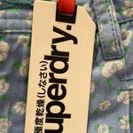 Superdry NWT Bluebell Light Blue Ditsy Floral Embroidered Shorts with Pockets, size S Photo 3