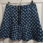 Michael Kors  Navy Floral Mini Skirt Photo 2