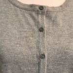 Debut  Heather Gray Short Sleeve Button-Down Top Photo 1