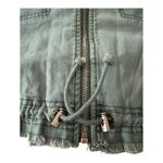 Free People  Extreme Cropped Military Jacket in moss green size medium Photo 13