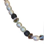 Sterling Silver Pearl and Marcasite  clasp choker. Photo 3