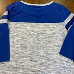 NFL Team Apparel New York Giants Tee Women's Size Large Jeweled 3/4 Sleeves Blue Photo 7
