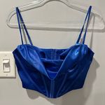 Royal Blue Corset Top Size M Photo 0