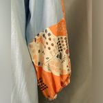 Miss Look Quilt Print 3/4 Sleeve Top Shirt Carolina Blue Cotton Round Neck XL EUC Photo 5