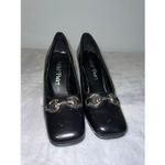 Wild Pair Vintage Black Kitten Heel Loafer Heels 8 Y2K 2000s Photo 1