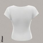 SheIn White Backless Top Photo 0
